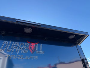 101"X12' Multi-Sport Durabull Snowmobile Trailer Indigo Blue Black-Out Loading Lights Extra Height DuraBull Trailers