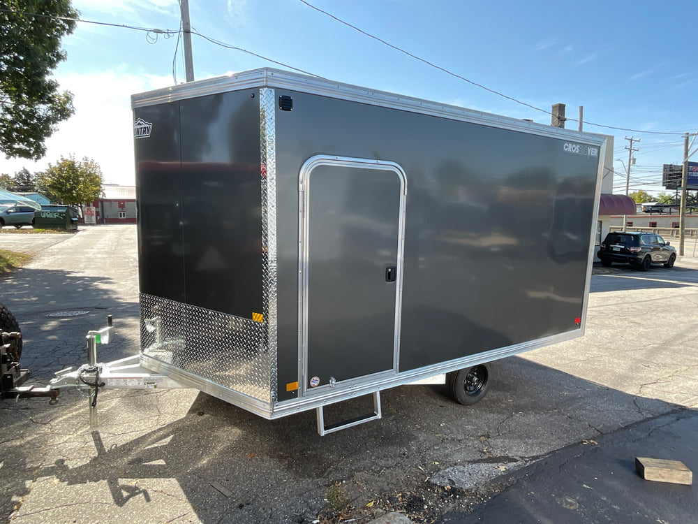 101"X12' Crossover 2.0 Multisport High Country Snowmobile Trailer Charcoal Extra Height