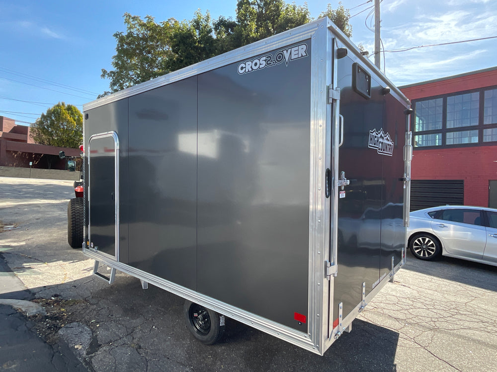 101"X12' Crossover 2.0 Multisport High Country Snowmobile Trailer Charcoal Extra Height