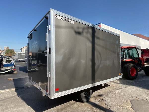 101"X12' Crossover 2.0 Multisport High Country Snowmobile Trailer Charcoal Extra Height High Country Trailers