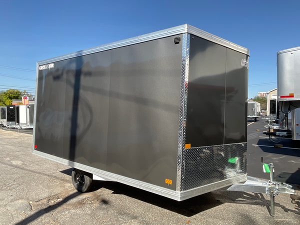 101"X12' Crossover 2.0 Multisport High Country Snowmobile Trailer Charcoal Extra Height High Country Trailers