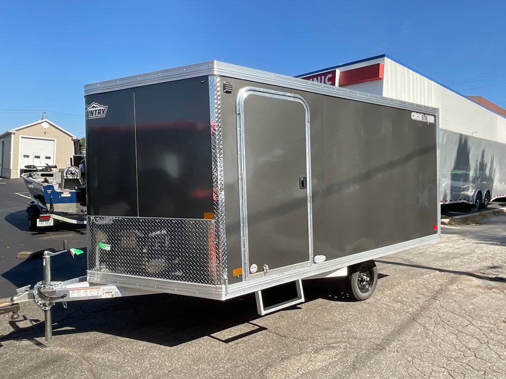 101"X12' Crossover 2.0 Multisport High Country Snowmobile Trailer Charcoal
