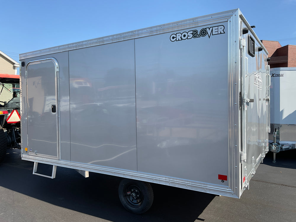 101"X12' Crossover 2.0 Multisport High Country Snowmobile Trailer Silver