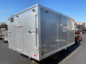 101"X12' Crossover 2.0 Multisport High Country Snowmobile Trailer Silver