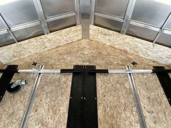 101"X12' Crossover 2.0 Multisport High Country Snowmobile Trailer Silver