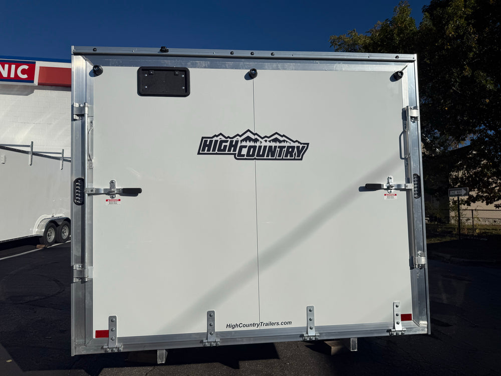 101"X12' Crossover 2.0 Multisport High Country Snowmobile Trailer White Extra Height