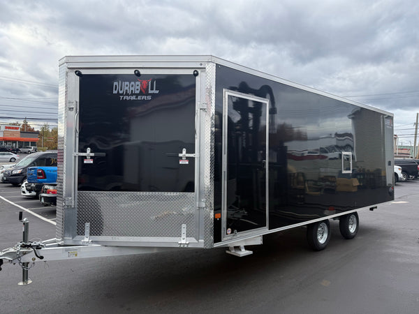 101"X20' Multi-Sport Durabull Snowmobile Trailer Drive in Drive out Extra Height Black DuraBull Trailers
