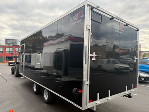 101"X20' Multi-Sport Durabull Snowmobile Trailer Drive in Drive out Extra Height Black DuraBull Trailers