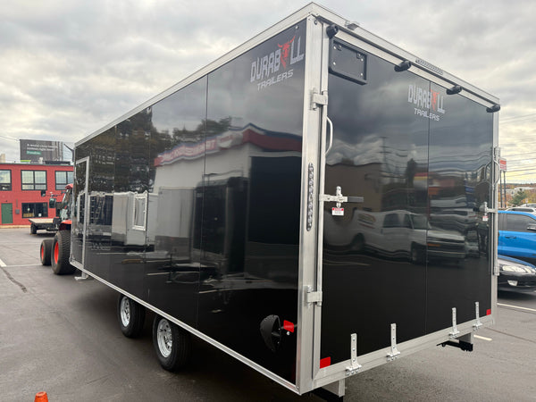 101"X20' Multi-Sport Durabull Snowmobile Trailer Drive in Drive out Extra Height Black DuraBull Trailers