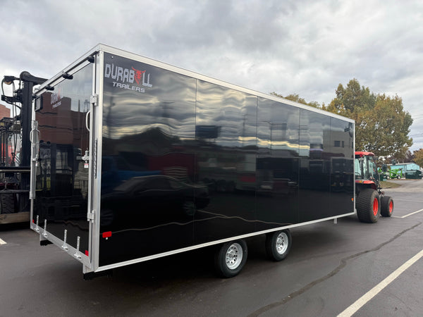 101"X20' Multi-Sport Durabull Snowmobile Trailer Drive in Drive out Extra Height Black DuraBull Trailers