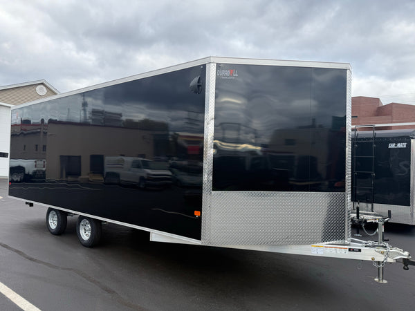 101"X20' Multi-Sport Durabull Snowmobile Trailer Drive in Drive out Extra Height Black DuraBull Trailers