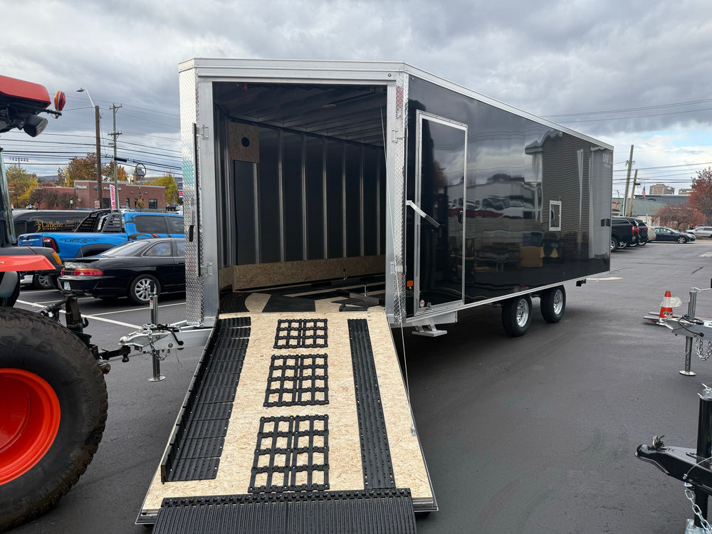 101"X20' Multi-Sport Durabull Snowmobile Trailer Drive in Drive out Extra Height Black