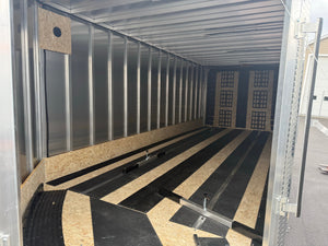 101"X20' Multi-Sport Durabull Snowmobile Trailer Drive in Drive out Extra Height Black DuraBull Trailers