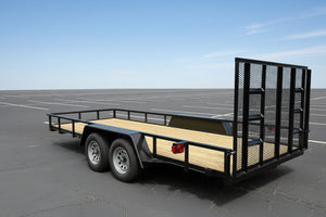 Quality Open Landscaping Trailer 77"x18' 7,000 Gvwr Quality Trailers