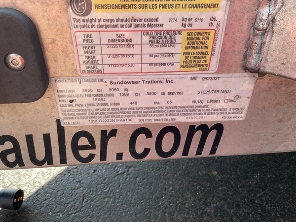 Used Sundowner 22' Aluminum Car Hauler Sundowner