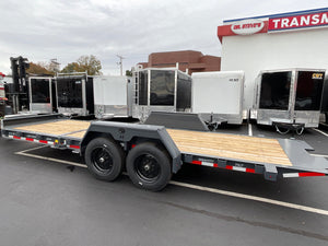 Gravity Equipment Tilt Trailer 81.5"x22' Moritz Charcoal 16,000 GVWR Hydraulic Jack Moritz International
