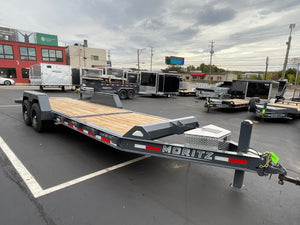 Gravity Equipment Tilt Trailer 81.5"x22' Moritz Charcoal 16,000 GVWR Hydraulic Jack Moritz International