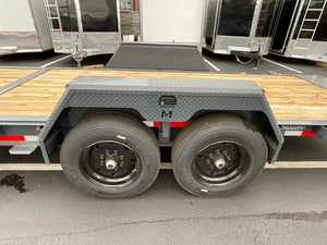 Gravity Equipment Tilt Trailer 81.5"x22' Moritz Charcoal 16,000 GVWR Hydraulic Jack Moritz International
