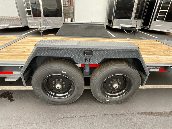 Gravity Equipment Tilt Trailer 81.5"x22' Moritz Charcoal 16,000 GVWR Hydraulic Jack Moritz International