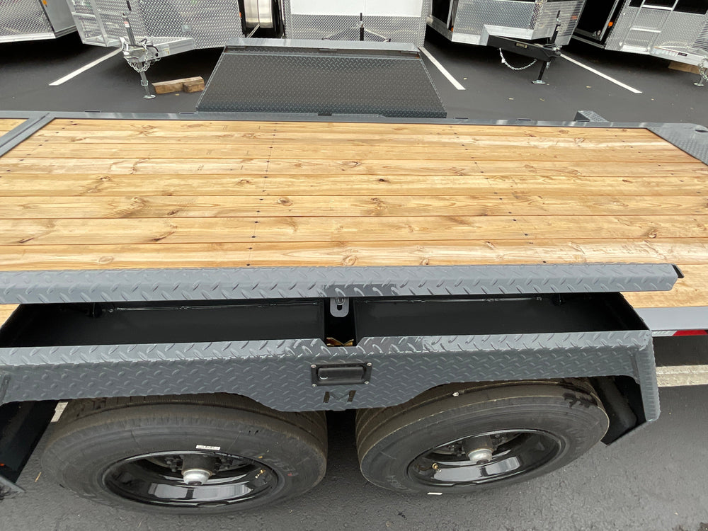 Gravity Equipment Tilt Trailer 81.5"x20' Moritz Black  14,000 GVWR Moritz International