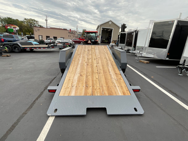 Gravity Equipment Tilt Trailer 81.5"x22' Moritz Charcoal 16,000 GVWR Hydraulic Jack Moritz International