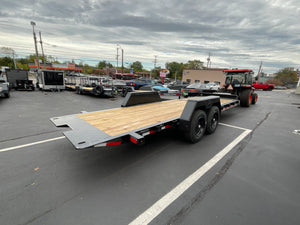 Gravity Equipment Tilt Trailer 81.5"x22' Moritz Black 16,000 GVWR Moritz International