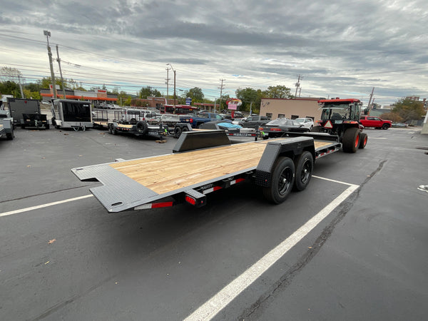 Gravity Equipment Tilt Trailer 81.5"x22' Moritz Black 16,000 GVWR Moritz International