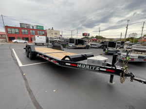 Gravity Equipment Tilt Trailer 81.5"x22' Moritz Black 16,000 GVWR Moritz International