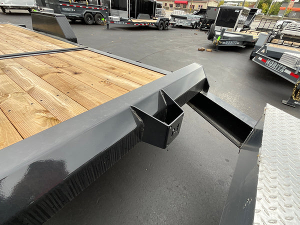 Gravity Equipment Tilt Trailer 81.5"x22' Moritz Black 16,000 GVWR Moritz International