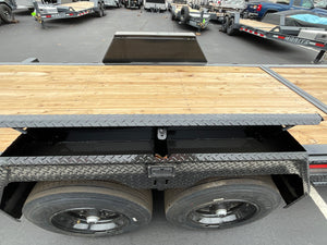 Gravity Equipment Tilt Trailer 81.5"x22' Moritz Black 16,000 GVWR Moritz International