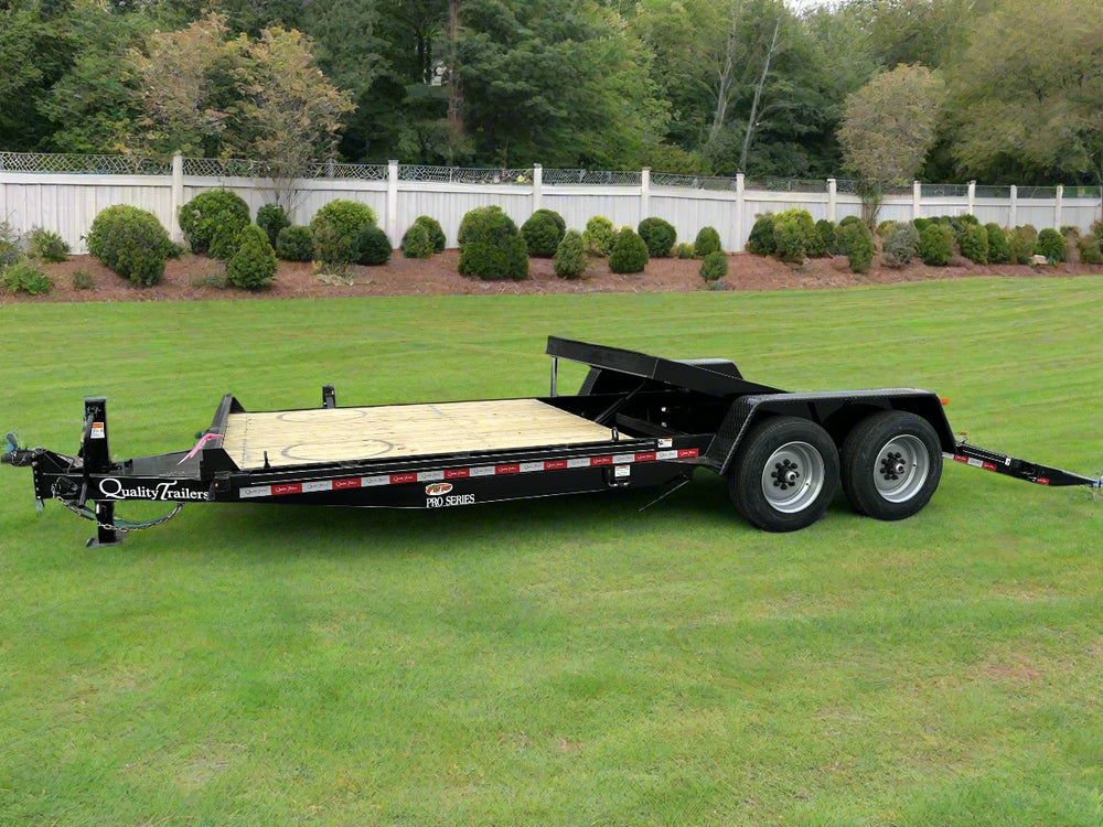 Quality Tilt Trailer 81"x22' 17k Black Equipment Trailer