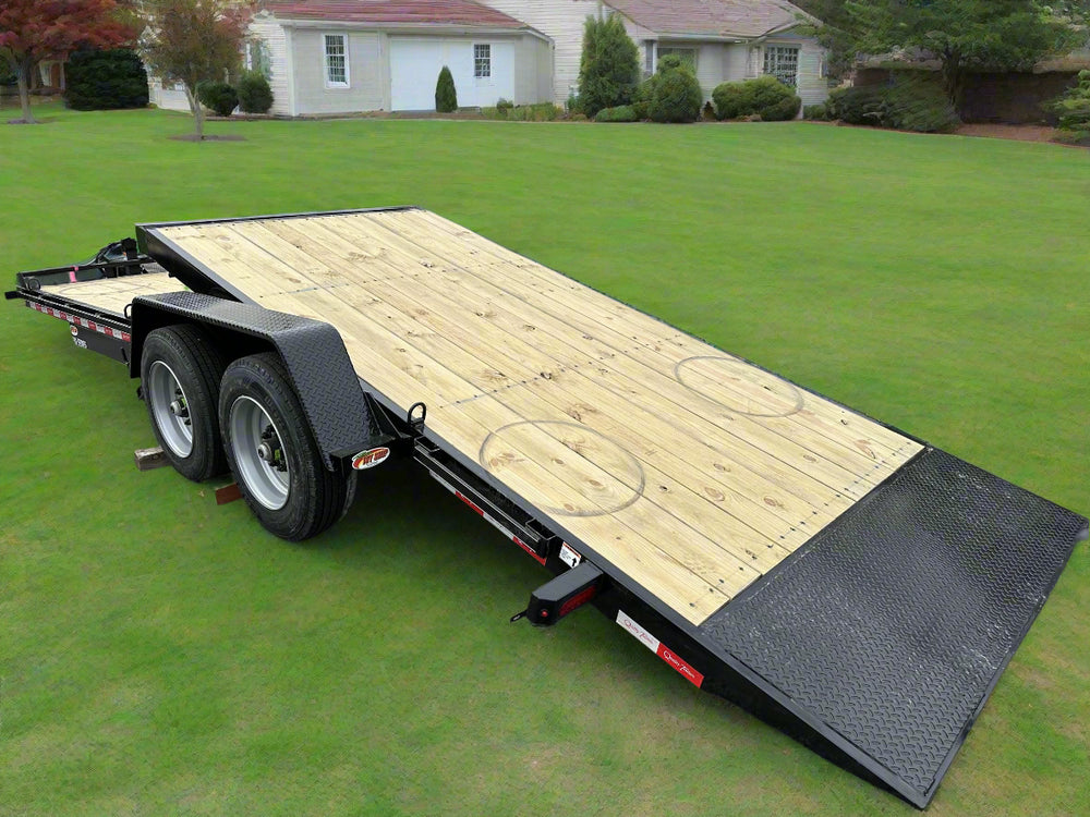 Quality Tilt Trailer 81"x22' 17k Black Equipment Trailer
