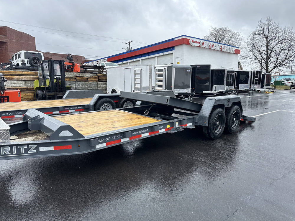 Gravity Equipment Tilt Trailer 81.5"x22' Moritz Charcoal 16,000 GVWR