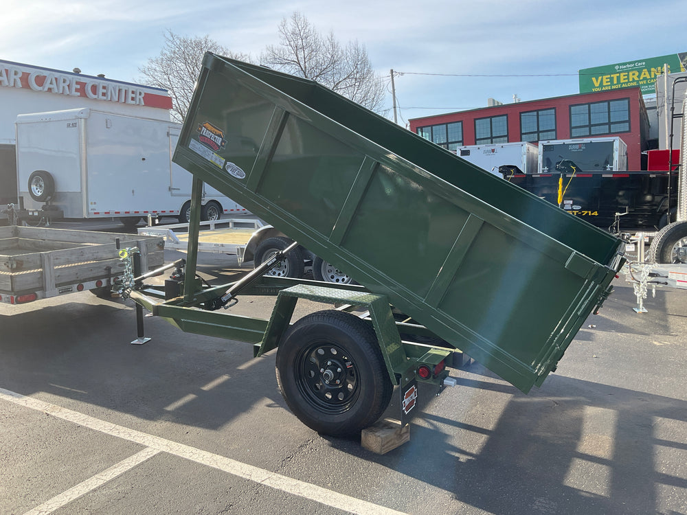 Prospector Trailers 4'x8' Manual Dump Trailer 2990 GVWR