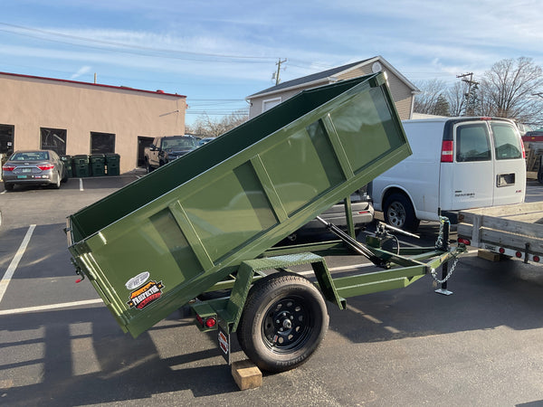 Prospector Trailers 4'x8' Manual Dump Trailer 2990 GVWR Prospector Trailers