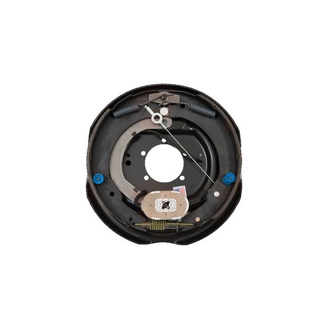 Dexter 7,000 Lbs Per Pair Capacity (3,500 Lbs Each) 12" x 2" Nev-R-Adjust® Electric Drum Brake Assembly Complete, Left Side, 5-Bolt Mount, Retail Boxed