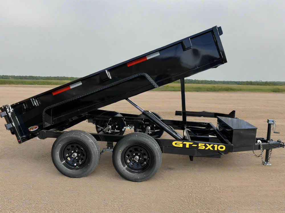 Dump Trailer 5'X10' BLACK Griffin 7K