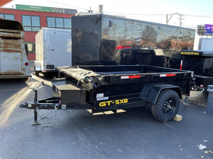 Griffin Dump Trailer 5'x8' BLACK 5K GVWR