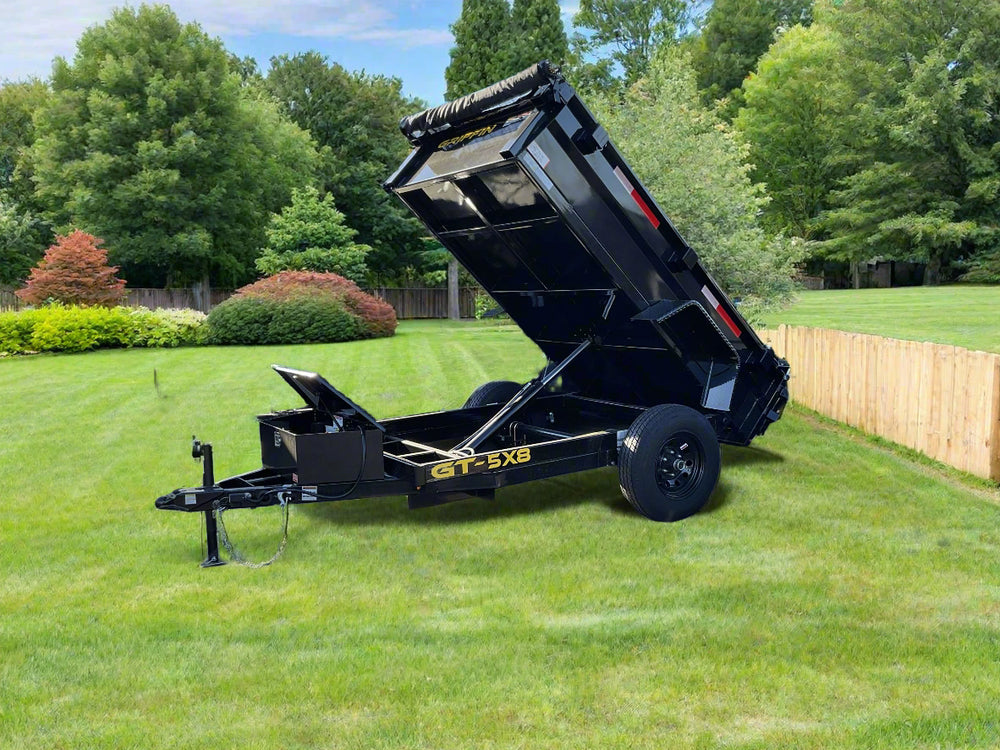 Griffin Dump Trailer 5'x8' BLACK 5K GVWR