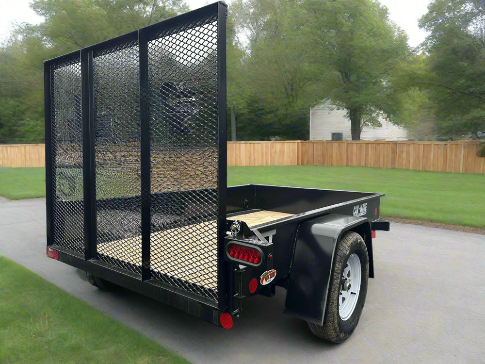 5' X 8' Car Mate SST Trailer w/Mesh Gate