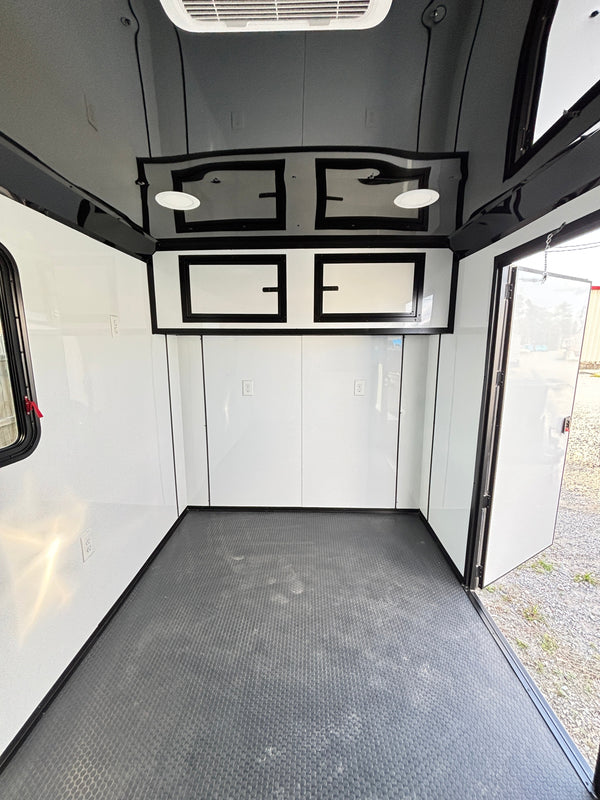 Panther Cargo Trailer 7'x14' Black Blackout Dog Washing Trailer Ron's Toy Shop, Inc.