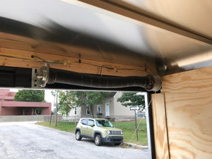 Enclosed Cargo Trailer 6'x12' Black RAMP Car Mate 6"up