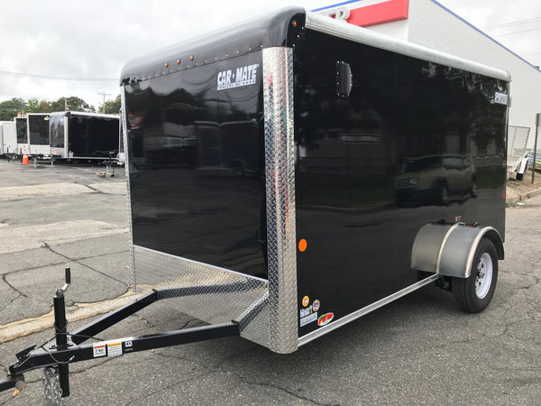Enclosed Cargo Trailer 6'x12' Black RAMP Car Mate 6"up