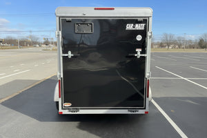 Enclosed Cargo Trailer 6'x10' Black RAMP Car Mate v-nose 6" Extra Height Ron's Toy Shop, Inc.