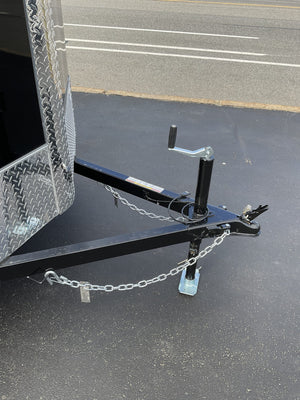 Enclosed Cargo Trailer 6'x10' Black RAMP Car Mate v-nose 6" Extra Height Ron's Toy Shop, Inc.