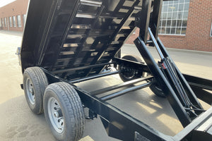 Dump Trailer 6'x10' Black Hawke 9900 GVWR with Ramps Ron's Toy Shop, Inc.