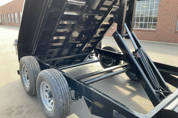 Dump Trailer 6'x10' Black Hawke 9900 GVWR with Ramps Ron's Toy Shop, Inc.