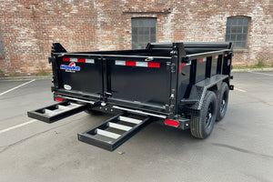 Dump Trailer 6'x10' Black Hawke 9900 GVWR with Ramps Ron's Toy Shop, Inc.