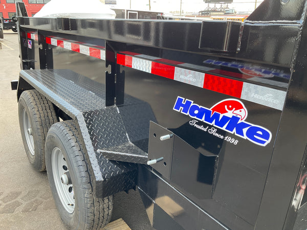 Dump Trailer 6'x10' Black Hawke 9900 GVWR with Ramps Ron's Toy Shop, Inc.