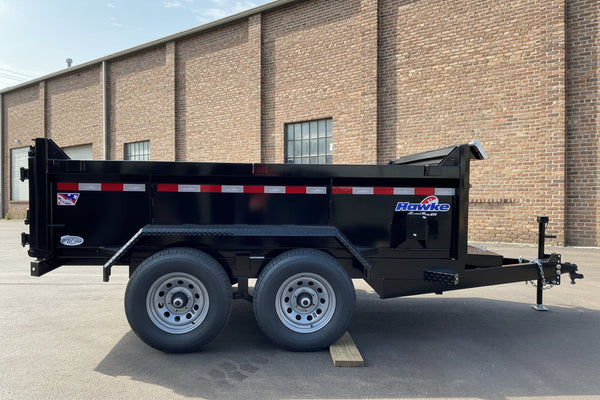 Dump Trailer 6'x10' Black Hawke 9900 GVWR with Ramps Ron's Toy Shop, Inc.